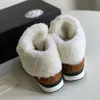 Klasyczne 23B luksusowe zamszowe kobiety projektantki kostki francuskie marka damska gęste podele botki baseball buty śnieg