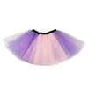 Flickor Tutu kjolar Rainbow Ballets Kids kläder Fancy Pettyskirt Running Sports Fashion Stage Dans Wear Costume Summer Tulle Princess ZZ