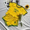 Y2K sexig gul brasiliansk broderad hög midja sport shorts sommar kvinnors harajuku gotisk gymövning 2-stycken gata kläder set 240129