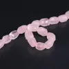 Beads 15.5"/strand Natural Rose Quartzs Cut Net Loose Beads,raw Pink Crystal Faceted Net Pendant Beads for Jewelry Making