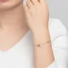 Bangles Lamoon Love Bee 925 Sterling Silver Armband Woman Citrine Gemstones Jewelry White Gold Plated Chain Designer Jewelery LMHI059