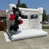 Casa de salto de grau comercial, casa inflável de pvc completa para casamento, castelo saltitante, cama de salto para crianças, jumper branco para diversão dentro e fora