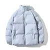 Automne et hiver nouveau manteau de coton masculin édition coréenne lâche grand cou debout