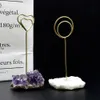 Il porta note a grappolo in cristallo naturale regalo può essere utilizzato per il posizionamento sulla scrivania Decorazione dell'ufficio Alta qualità