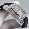 Montres mécaniques automatiques en acier inoxydable haut de gamme montre-bracelet en argent glacé sur 904l montre carré 42mm boîtier en acier bracelet automatique étanche