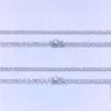 3Mm Width Diamond Sterling Sier Iced Out Moissanite Hip Hop Necklace Tennis Chain