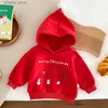 Kleidungssets Neujahr Kleinkind Baby Mädchen Jungen Kleidung Set Weihnachten Kleinkind Baby Jungen Mädchen Kleidung Anzug Mit Kapuze Plüsch Pullover Cartoon Druck