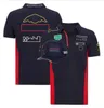 HQ Cycle Clothes F1 Formel 1 Polo kostym Summer kortärmad t-shirt med samma ge bort hatt num 1 11 logotyp B1HF