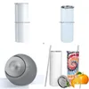 Garrafa de água 20 onças sublimação tumblers reto cônico branco branco tumbler com tampa st 20 onças de aço inoxidável vácuo insated sippy c dhyqq