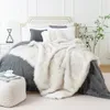 Одеяло Battilo из искусственного меха для кровати, дивана, роскошный декор, мягкое пушистое пледовое одеяло из лисьего меха, зимнее теплое уютное одеяло 240123