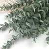 Dekorative Blumen 20pcs für Vase Home Decor Künstliche Eukalyptus Blumenarrangement Bouquet Real Touch Faux Stängel Blätter falsch Pflanze