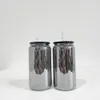 Recyclebare hoog borosilicaat glas BPA gratis middelste nacht metalen spiegel zwart vergulde 16 oz bier fris