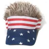 Ball Caps 4 июля бейсболка Soft Chotton American Flag достиг пика на открытом воздухе