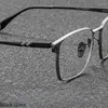 Оправа для солнцезащитных очков 53 мм, мужские очки в полной оправе из чистого титана, сверхлегкие оптические очки для близорукости, очки по рецепту 1013