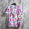 Camisas masculinas de linho roupas homens homens agradável casual manga curta colarinho camisa solta