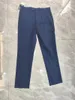 Men's Pants Fenggejiwo Suit In Navy Blue With Slight Elasticity