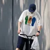 Men T-Shirt Cotton Oversized Summer Printed YCOA Graphic Harajuku Hip Hop Loose Tops Tees Korean Fashion Y2k Aesthetic Clothing 240125
