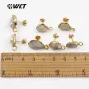 Charme WKT JF329 Natural Ewater Pearl Perle Irregular Stud Oreads Style Classic Conçu pour la boucle d'oreille pour femmes