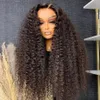 Nneka 250 Density 30 40 Inch Hd Transparent Deep Wave Frontal Wig Brazilian Glueless Wigs 134 Curly Lace Front Human Hair Wig 240118