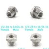 Wheel Bolt Nut 1/2-28 Female To 13/16-16 Male Stainless Steel Thread Adapter Converter For Napa 4003 Wix 24003 1/2X28 Unef 13/16X16 Dhuze