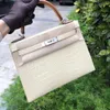 All handmade luxury women's tote bags alligator crocodile 25 28m handbag crocodile skin Customized other women's bag Specially customized model designer bag with box