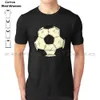 T-shirt da uomo Pallone da calcio retrò 100% cotone T-shirt da uomo e da donna morbida e alla moda Pallone da calcio europeo Pallone da calcio retrò Europeo