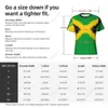 Herr t-shirts anpassade namn nunber jamaica flagga färg män tight sport t-shirt kvinnor tees jersey för fotboll fans