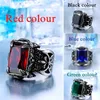 Band Rings BEIER 316L Stainless Steel VIKING Colorful Stone Trend Men's Ring Double-Sided Axe High Quality Jewelry Dropshipping LLBR8-164R 240125