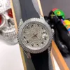Montre diamant 40mm automatique mécanique hommes montres Montre de luxe lumineux mode montre-bracelet hommes montres vie étanche 184m