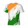 Męskie koszulki Niestandardowe Nunber India Flag Flag Kolor Men Men Sport T-Shirt Jersey dla fanów piłki nożnej piłki nożnej