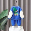 Kids Tracksuit Designer Clothes Handsome Baby Three Piece Sets Long Sleeve T-shirt Jacket Coat Spring Autumn Cute Cartoon Printed Children's Baseball Clothing Set