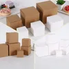 102050pcs Brown Kraft Paper Box For Packaging Handmade Soap Packing Small Gift Package Party Craft Boxes 240124