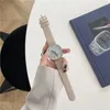 Zegarek na rękę dla kobiet prosta mała kwadratowa cyfrowa moda retro wszechstronna kompaktowa