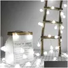 Party Decoration Star Fairy Lights Ball Led String Moon Lamp Chain Garland Christmas Outside Yard Garden Bedroom Living Room Wedding Dhos5