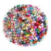 Confezione da 200 perline di perline di vetro con foro grande per la creazione di gioielli, perline europee, perline distanziatrici di colore misto per lavori fai da te