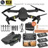 DRONES NEW E58 RC DRONE WIFI 4K HD広角カメラエアリア写真航空機ヘリコプタークアッドコプター折りたたみおもちゃの飛行機ギフトYQ240129