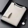 Men's Casual Waffle Round Neck T-shirt Breathable, Comfortable, and Fashionable Long Sleeved T-shirt