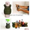 Outros Home Garden Militar Mini Tático Premium Cerveja Koozie Molle Vest Beverage Cooler Inventário Atacado Gota Entrega Dhrrq