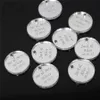 50 Personalized Bride Baptism Engraved Silver Mirror Round Decoration Coin Table Decor Circle Favor Tag For Wedding & Engagement C273I