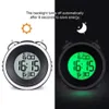 Loud For Heavy Sleepers-Dual Snooze Backlight Silent With Light Digital Alarm Clock 201222231A