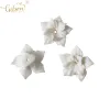 Komponenter 50st vit färg platt botten porslin keramiska blommor material handgjorda smycken diy örhängen för bröllop tillverkning tillbehör