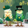 Irlandês Patrick Day Pássaro Irlandês Patrick Brilho Brinquedo de Pelúcia Festa Irlandesa Pássaro Brilho Brinquedo de Pelúcia Decoração 240129