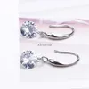 Stud Hot Selling Lady Elegant Fashion Noble Zircon Crystal Dangle Drop Earrings For Women Jewelry Dainty Boucle Mujer Brincos YQ240129