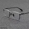 Оправа для солнцезащитных очков 53 мм, мужские очки в полной оправе из чистого титана, сверхлегкие оптические очки для близорукости, очки по рецепту 1013
