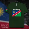 Magliette da uomo Namibia magliette da uomo 2017 maglie maglietta della squadra nazionale 100% cotone t-shirt abbigliamento magliette country sportivo calciatore NAM Namibiano