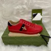 Designer Casual Bee Ace Low Heren Damesschoenen Top Hoge kwaliteit Tijger Geborduurde Zwart Wit Groene Strepen Wandelschoenen