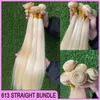 High Quality Peruvian Malaysian Indian Hair 613 Blonde Silky Straight Wavy Hair Extensions 3 Bundles 100% Raw Virgin Remy Human Hair