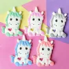 Halsband 5/10st Food Grade Silicone Unicorn Baby Teether PACIFIER CHAIN ​​ACCHITORS