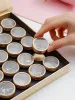 Liquids 35pcs Empty Aluminum Jar Cosmetic Lip Balm Containers Nail Art Accessories Storage Box Manicure Tool Rhinestone Gems Container