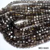 Lucite Meihan Natural Smoky Quartz Faceted Cube 8 * 8 mm Perles brillantes pour bijoux Making Design Fashion Stone Brif Bracelet Collier